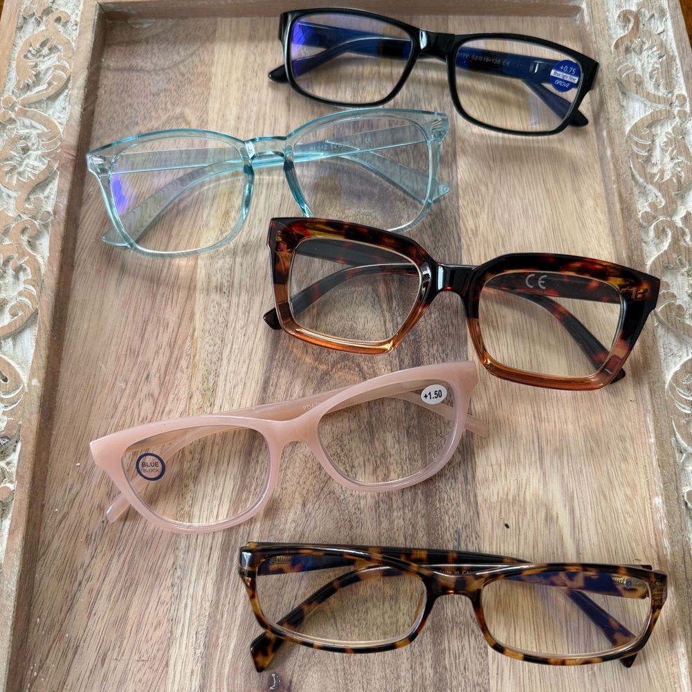 ✨ Bundle of 5 Blue Light Blocking Reader Glasses ✨